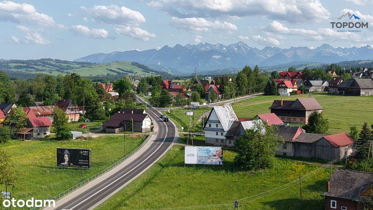 Działka inwestycyjna przy drodze głównej tuż przed Białką Tatrzańską-7