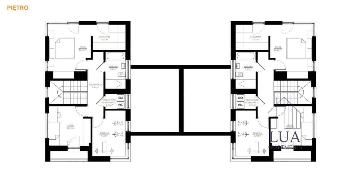 Dom w zabudowie bliźniaczej - stan deweloperski, d-3