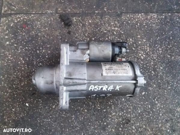 Electromotor bosch  opel corsa e astra k motor 1.0 benzina - 1