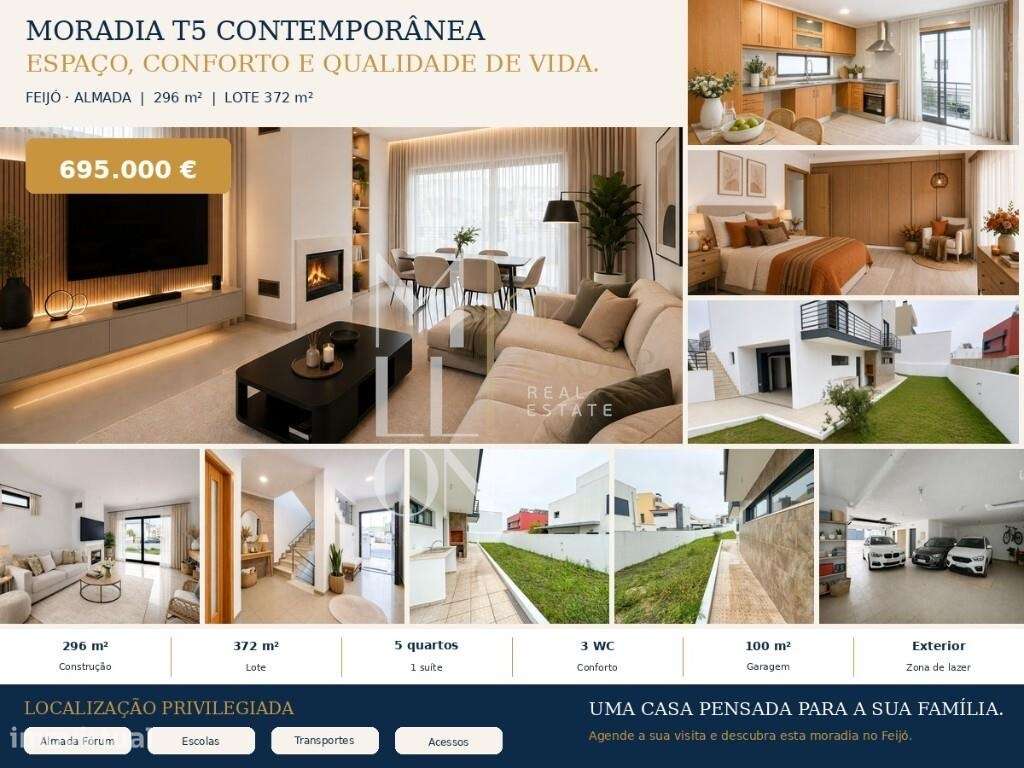 MORADIA T5 RENOVADA | GARAGEM 100 m2 | PRONTA A HABITAR – FEIJÓ-48
