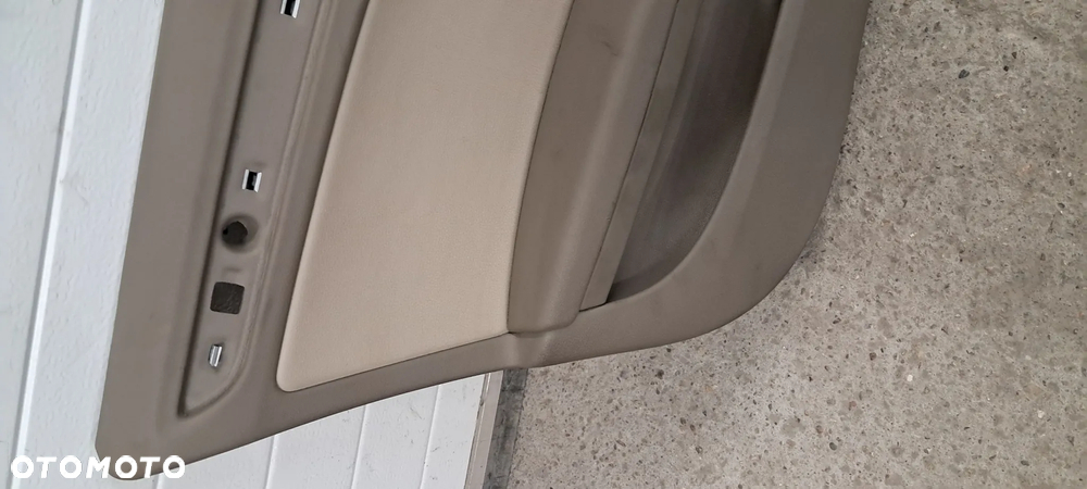 Boczki Tapicerka Drzwi Skóra Komplet Beż Audi A4 B8 UK - 3