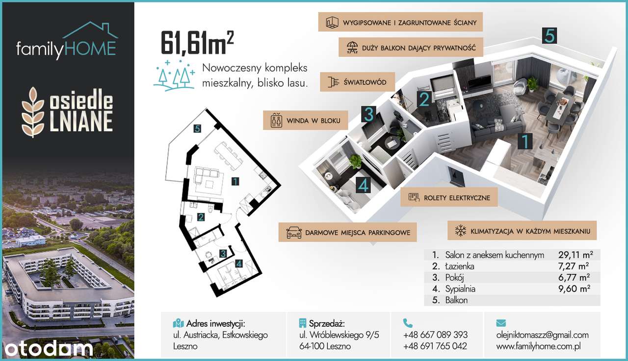 Osiedle Lniane–Roszarnia-WYSOKI STANDART-SPOKOJNA OKOLICA!-19