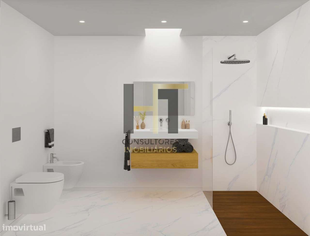 MORADIA T3 | 3 SUÍTES | BOX 2 VIATURAS | 2 FRENTES | VARANDA | JARDIM-13