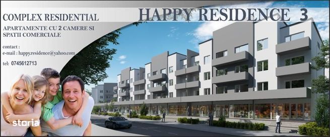 Happy Residence 3!Spații comerciale 100 mp. Preț 190000 euro fără TVA