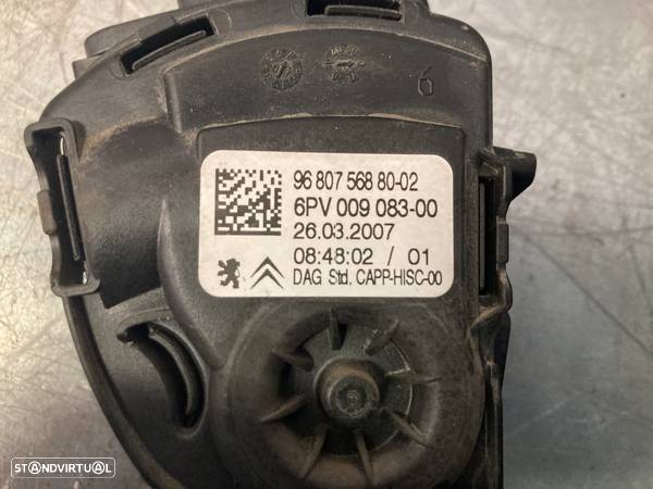 PEDAL ACELERADOR PEUGEOT 207 HDI 9680756880 - 4