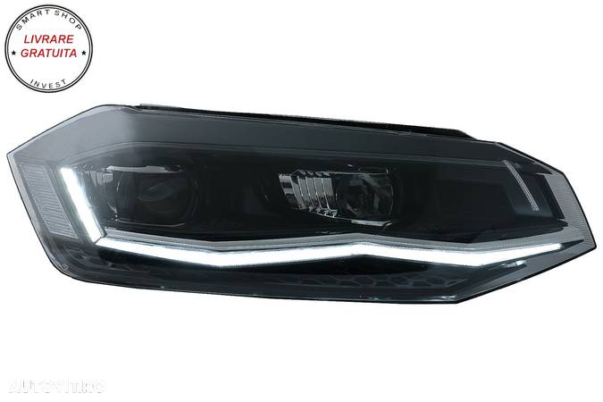 Faruri LED VW Polo AW MK6 (2018-2020) Semnal Dinamic Secvential- livrare gratuita - 2