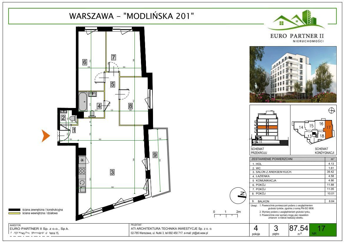 Funkcjonalne Mieszkanie Modlińska 201 | M17