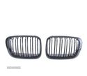 GRELHAS FRONTAIS PARA BMW E46 SEDAN TOURING 98-01 LOOK M PRETO BRILHANTE - 4