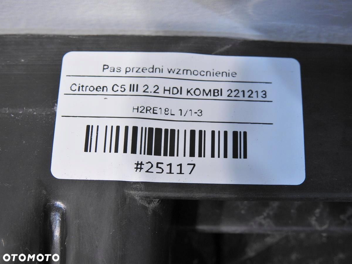 PAS PRZEDNI WZMOCNIENIE CITROEN C5 III 2.2 HDI - 2