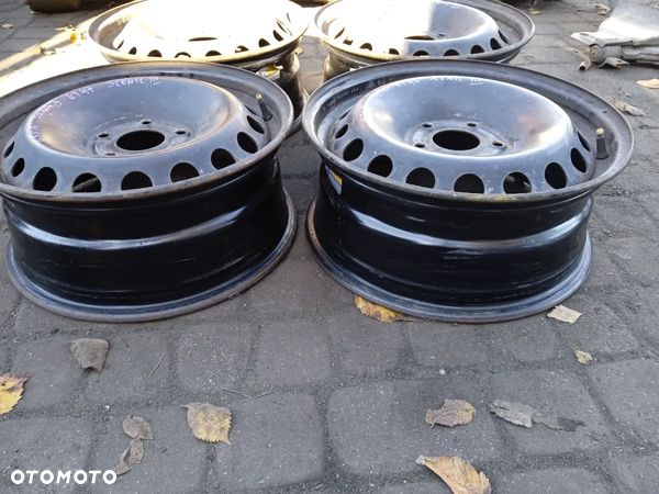 FELGI STALOWE RENAULT SCENIC III MEGANE III 6,5x16 5X114,3 ET47 KOMPLET ORYGINAŁ - 4