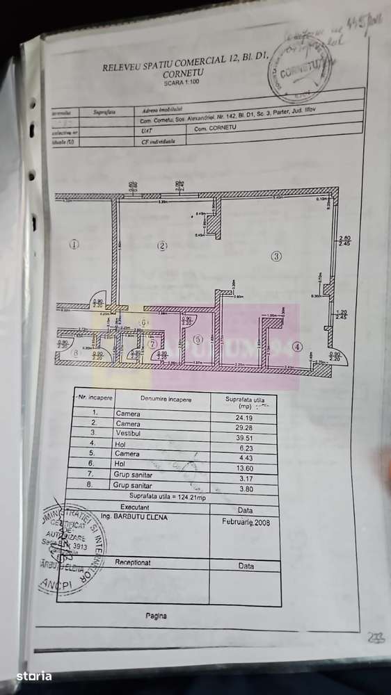 CORNETU (IF) - SPATIU DE VANZARE 124 MP - Imagine principală: 1/20