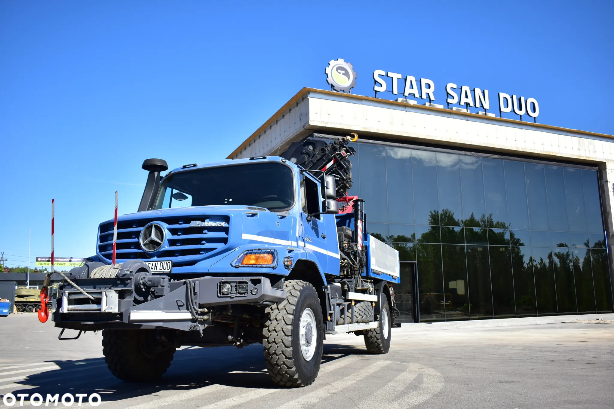 Mercedes-Benz ZETROS 4x4 HIAB 288 KOSZ HDS Żuraw Crane Kran Basket - 7