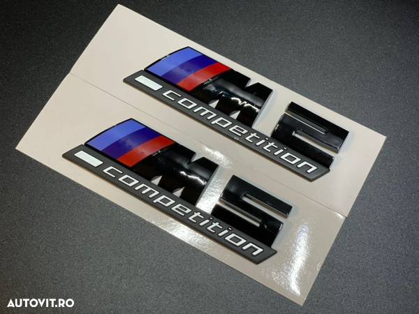 Emblema BMW M 1 2 3 4 5 6 Competition negru - 6