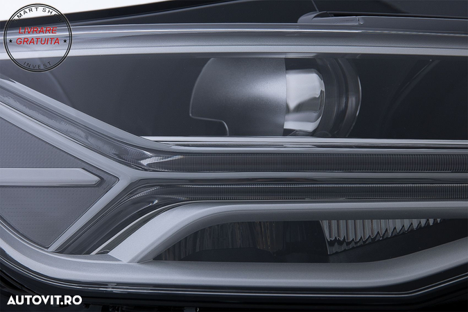 Faruri Full LED Audi A6 4G C7 (2011-2018) Facelift Matrix Design Semnalizare Dinam- livrare gratuita - 4