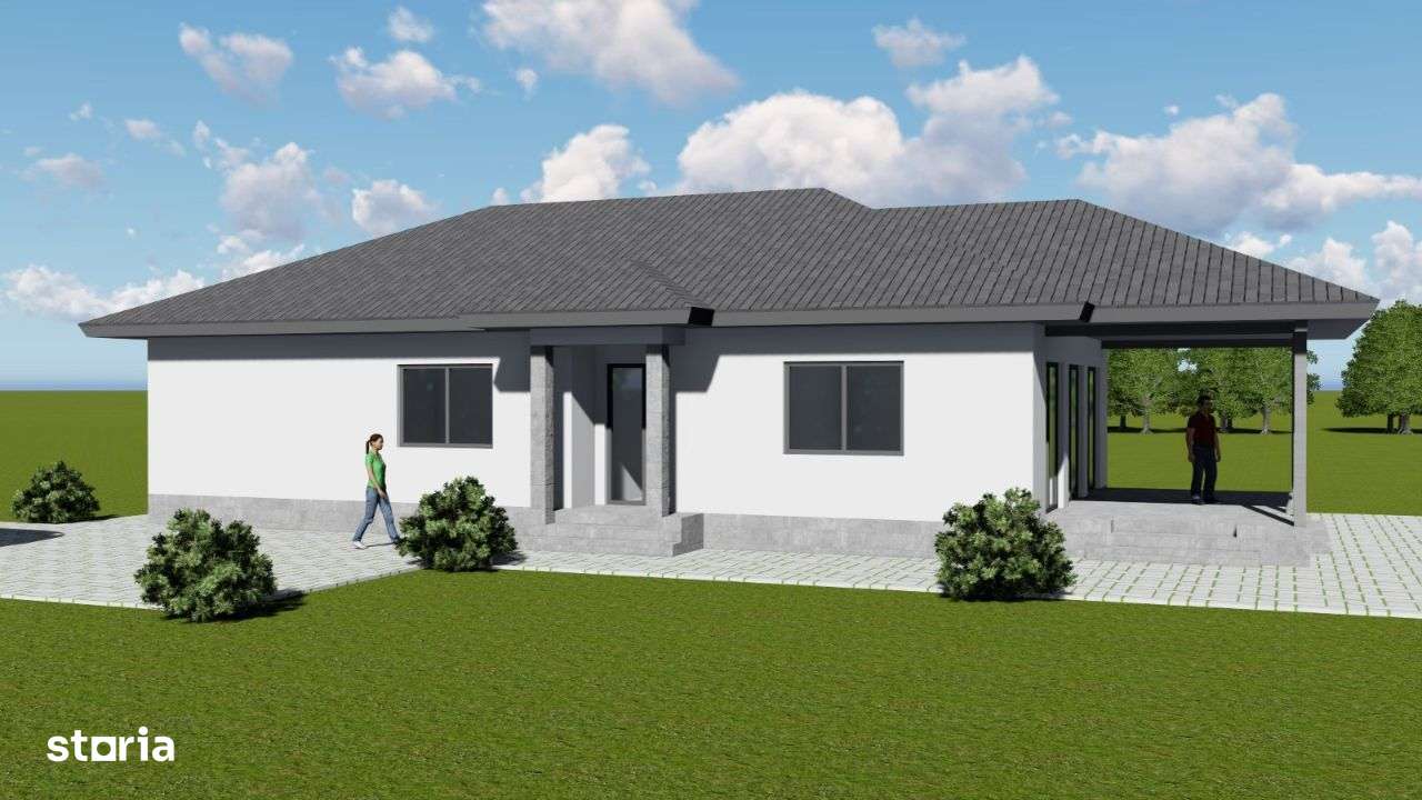 Casa pe un singur, nivel 150 mp, teren 520 mp, in Corunca - Imagine principală: 5/7