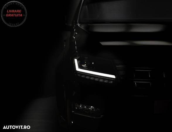Faruri Osram LED DRL VW Amarok (2010-up) Semnal Dinamic Secvential Negru- livrare gratuita - 5