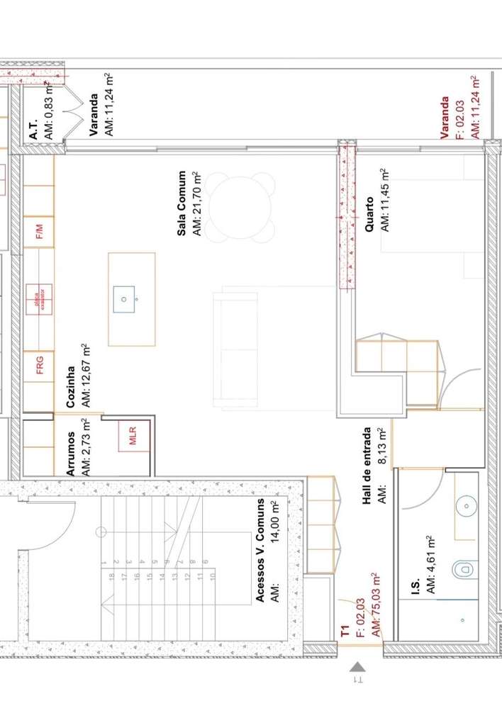 Apartamento T1 novo em condomínio com piscina em Ramalde Porto-32