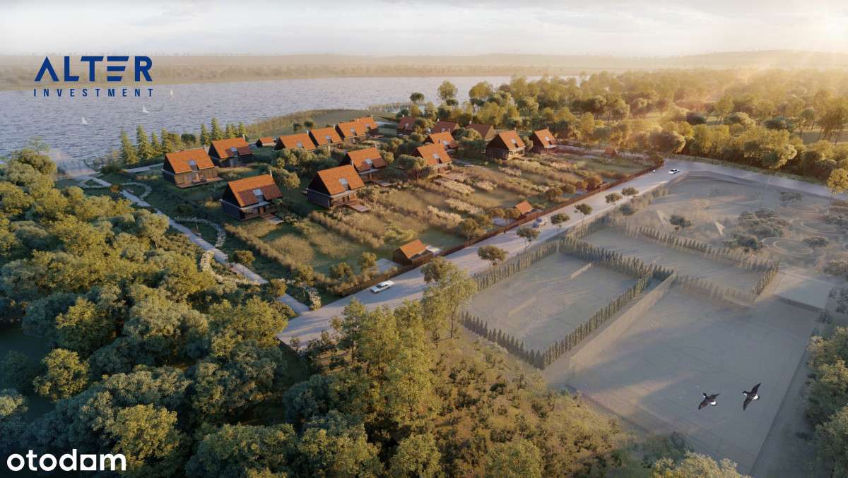 Grunt z linią brzegową oraz pozwoleniem na budowę-0