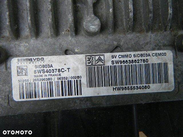 KOMPUTER SCUDO 9663862780 9655534080 5WS40378C-T - 3