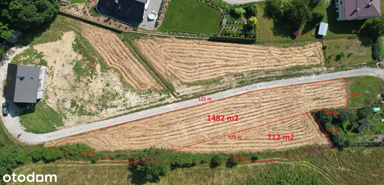 Widokowa działka budowlana Godziszka u podnóża Gór - Pełny obrazek: 2/11