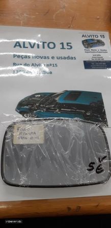 Vidro Espelho Retrovisor Esq Ford Fiesta 1996  Ref:-3001-973 3 - 1