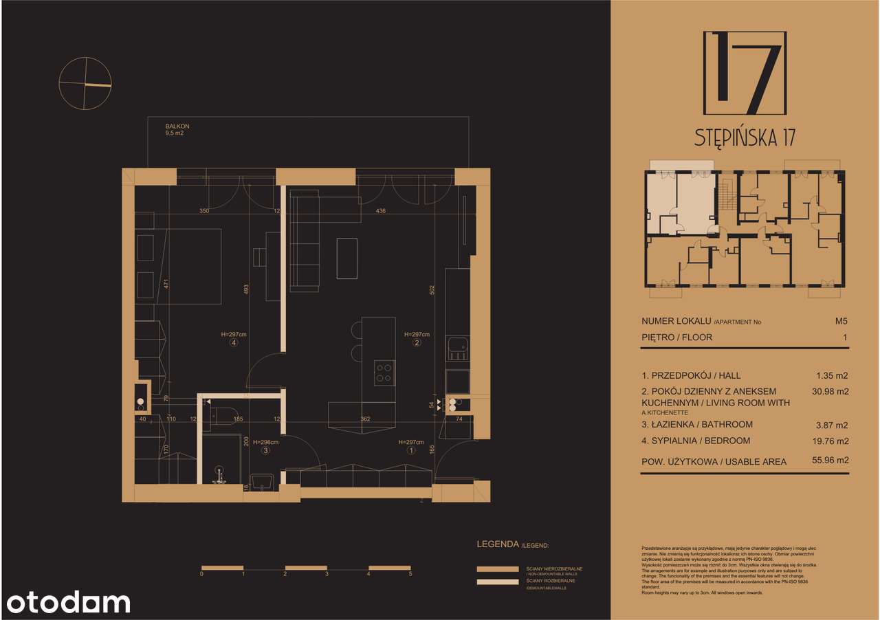 ⭐️2 pokoje⭐️55,96m2⭐️Rewitalizowana kamienica⭐️Mokotów-5