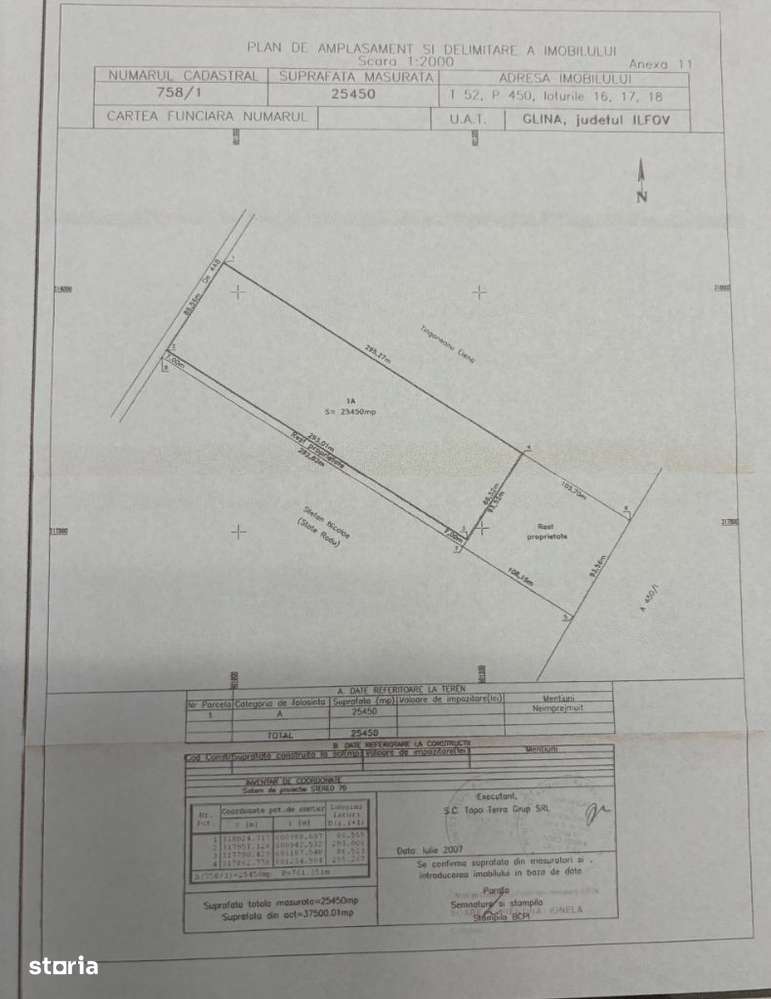 Teren situat in aproprierea autostrazii A0-2