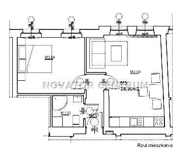 2 pokoje blisko Centrum, 38,9 m2, 1 piętro - Pełny obrazek: 1/5