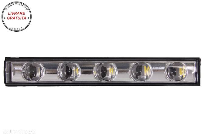 Lumini de zi dedicate LED DRL Crom Mercedes G-class W463 (1989-Up) G65 Design- livrare gratuita - 2