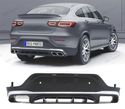 DIFUSOR PARA MERCEDES GLC C253 X253 COUPE AMG 16-22 LOOK GLC63 PRATEADO - 1