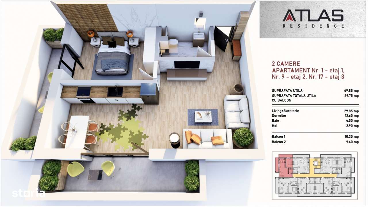 Ap 2 cam ATLAS Residence Tomis Plus Str. Budapesta!-5