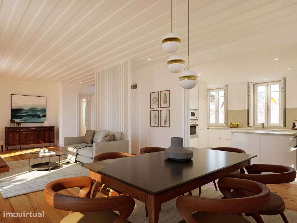 Apartamento T4 duplex renovado com vista sobre o mar no Estoril - Grande imagem: 4/31