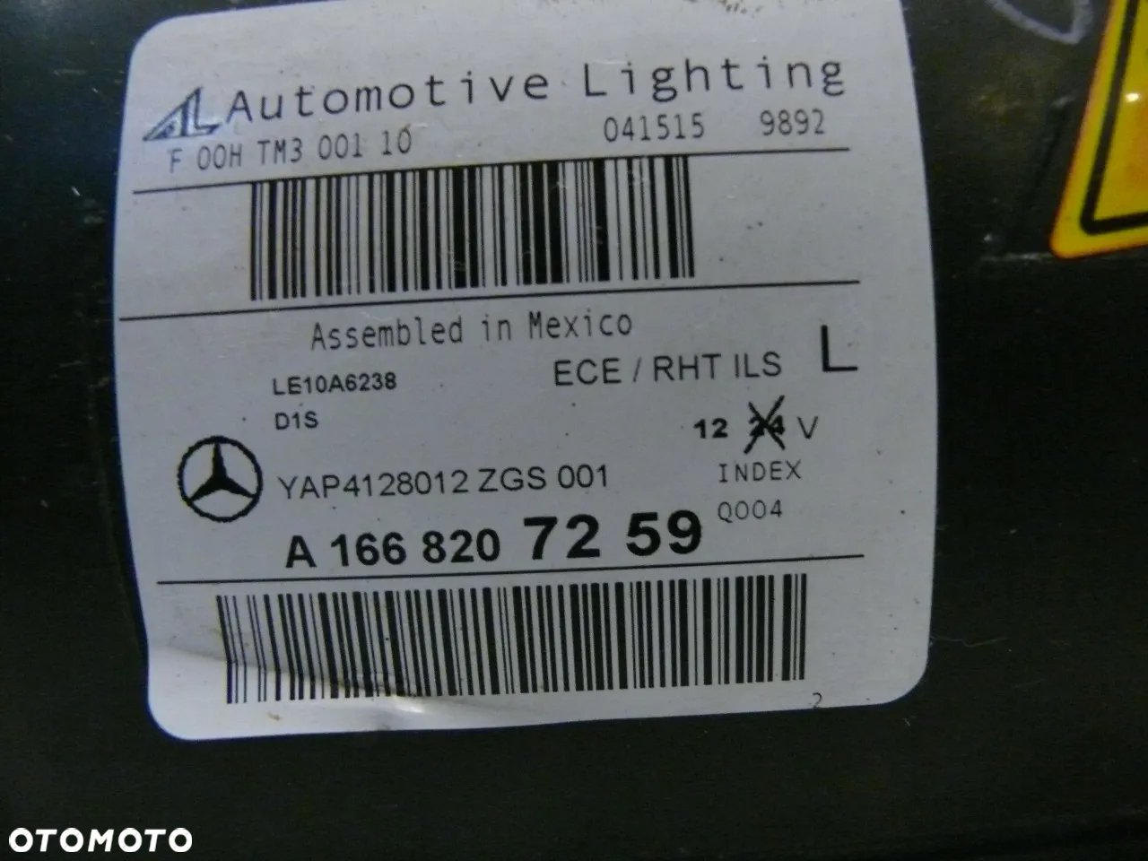 LAMPA PRZEDNIA LEWA MERCEDES GLE W166 XENON EU - 5