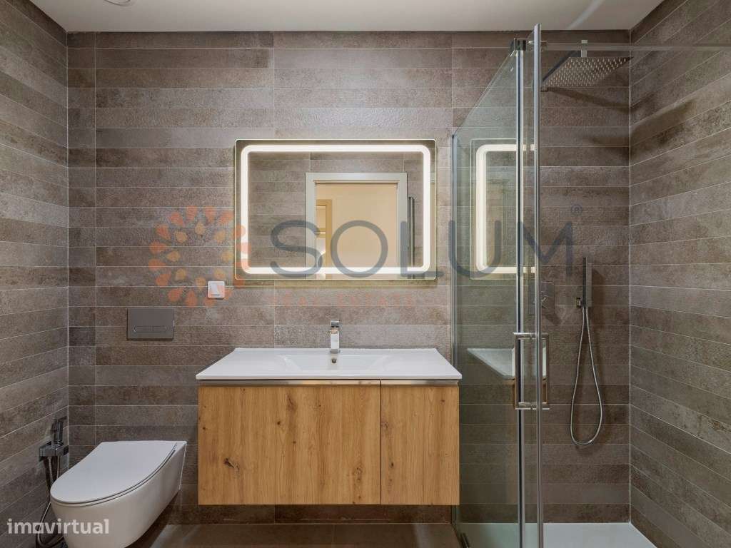 Apartamento T1 novo com terraço - Montijo-7
