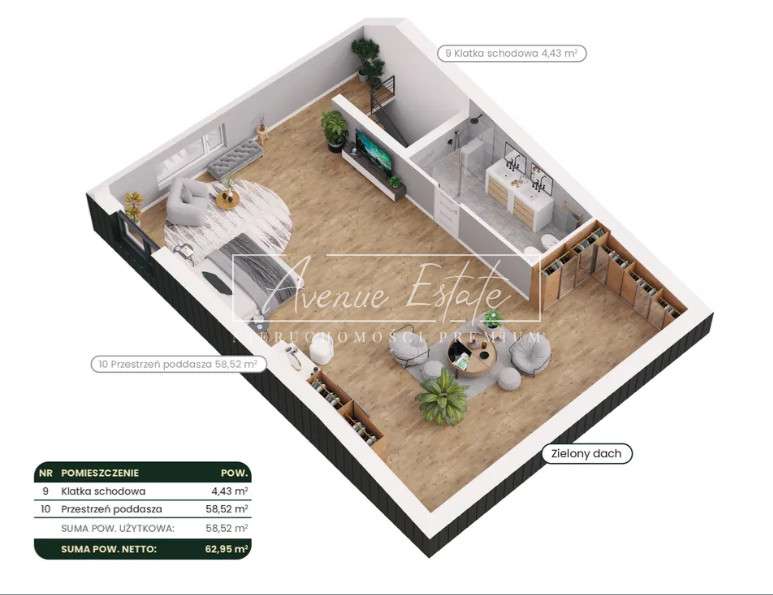 Dwupoziomowy apartament z opcją wydzielenia drugie-3