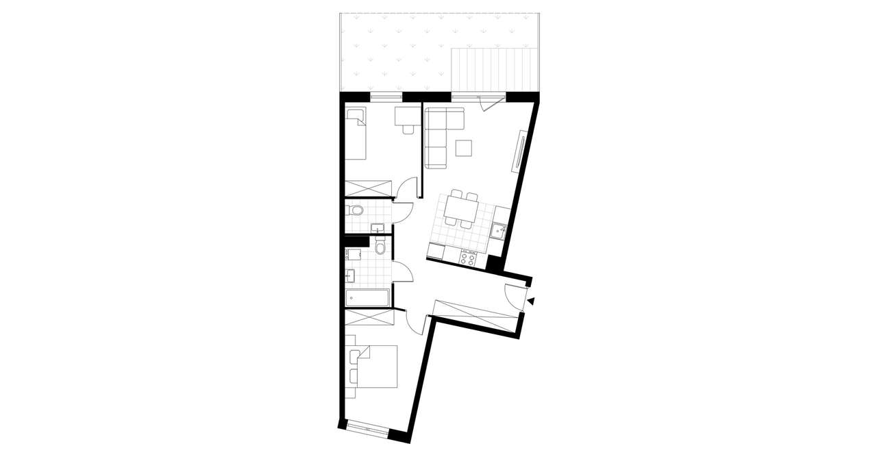 3-pokojowe mieszkanie 63m2 + ogródek Bezpośrednio - Pełny obrazek: 3/7