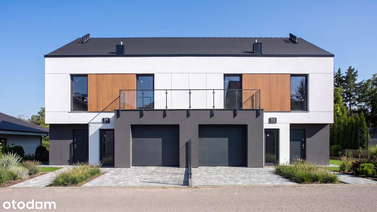 Nowoczesny dom w zabudowie bliźniaczej – Suchy Las |153 m²|