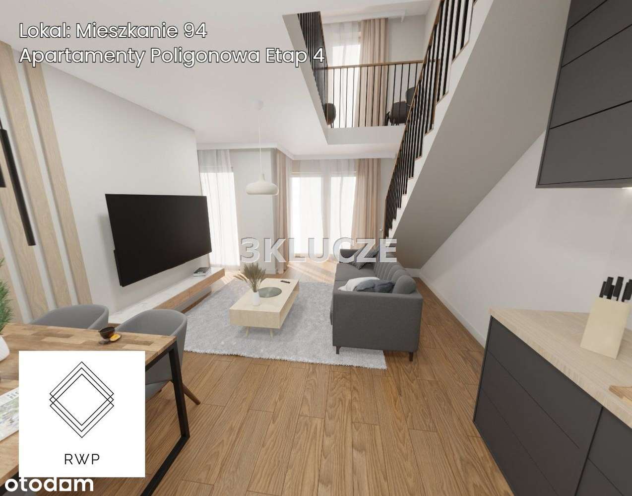 Dwupoziomowy apartament Poligonowa Promocja-5