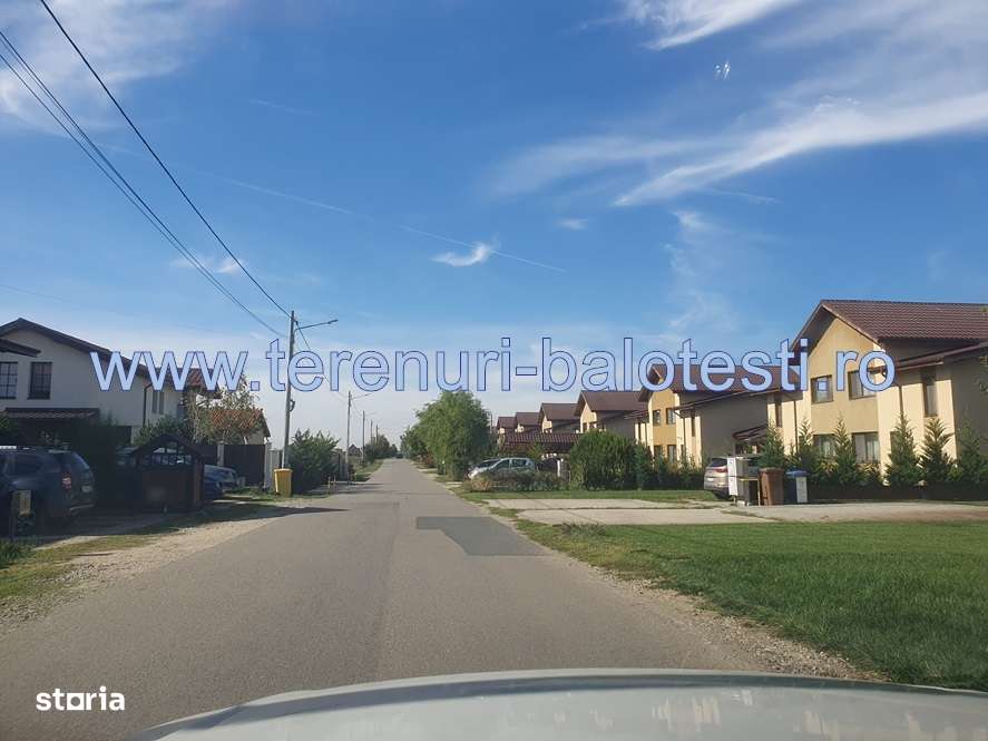 Teren Balotesti, asfalt-30 m,electricitate,gaz,canal ,apa - Imagine principală: 2/16
