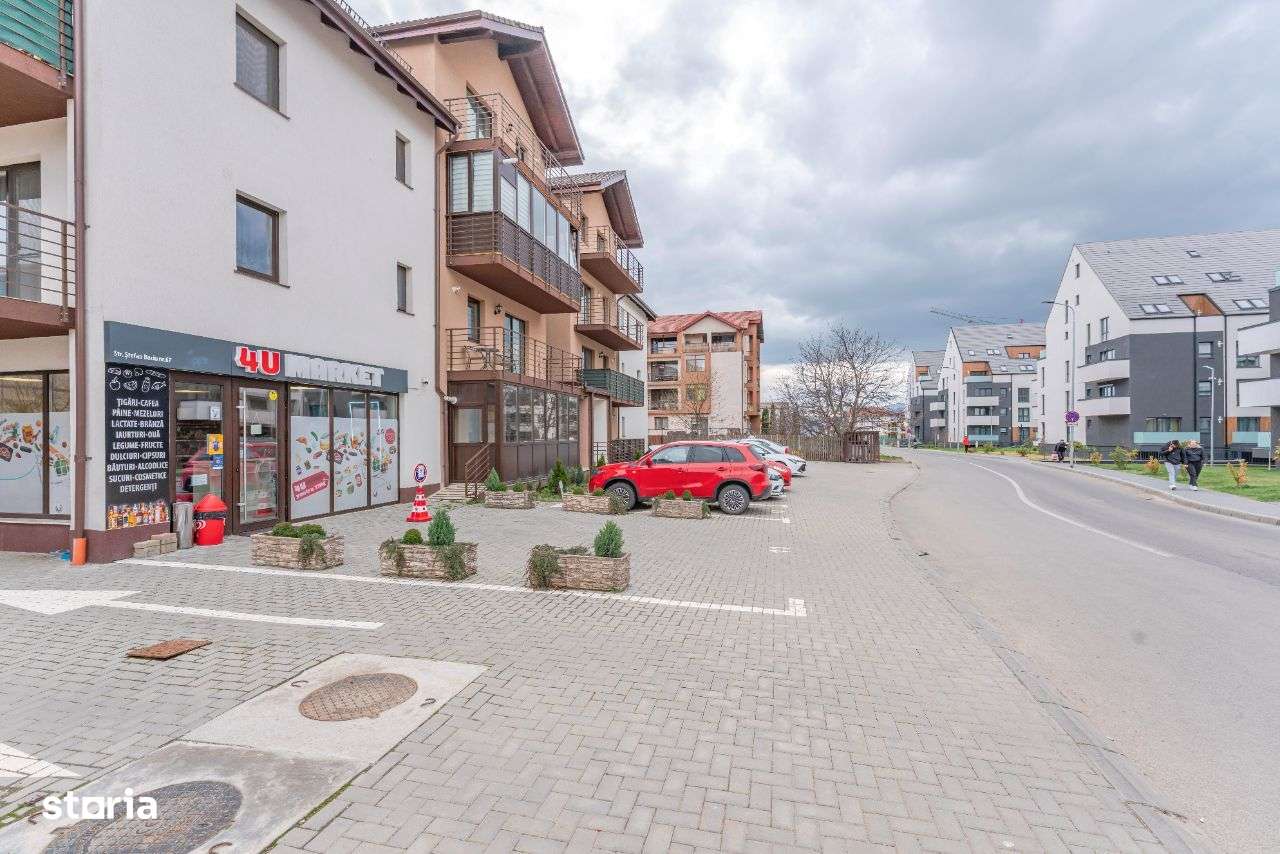 Comision 0% - Spatiu Comercial Nou 122m + 3 parcari - Tractorul/Coresi - Imagine principală: 1/15