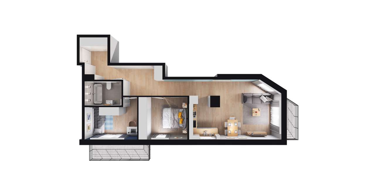 Łepkowskiego 11 | mieszkanie 3-pok. | M09 - Pełny obrazek: 3/9