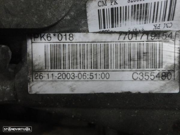 Caixa de velocidades Renault 1.9 Dci com referencia PK6018 - 1