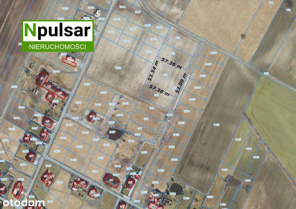 Działka budowlana w Czarnowąsach - Pełny obrazek: 2/4