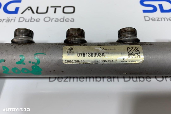 Rampa Injectoare Completa Cu Senzori Volkswagen Crafter 2.5TDI 2006-2010 Euro 4 Cod: 076130093A - 2