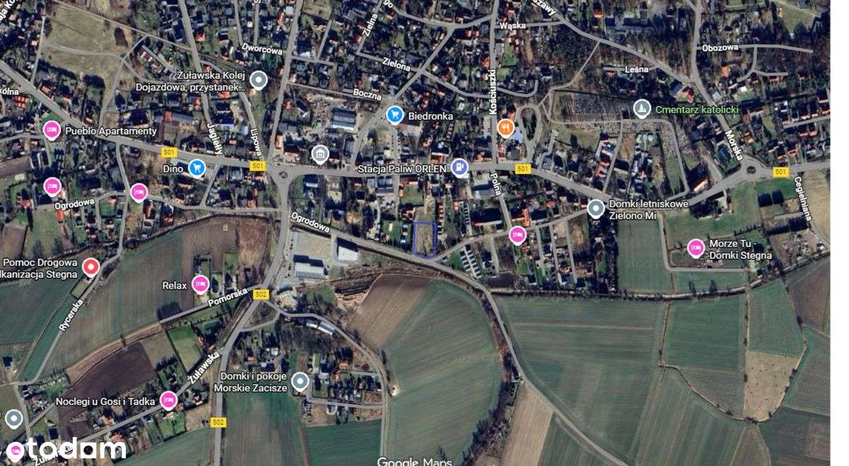 Działka budowlana 2243 m² | Stegna, ul. Ogrodowa - Pełny obrazek: 2/9