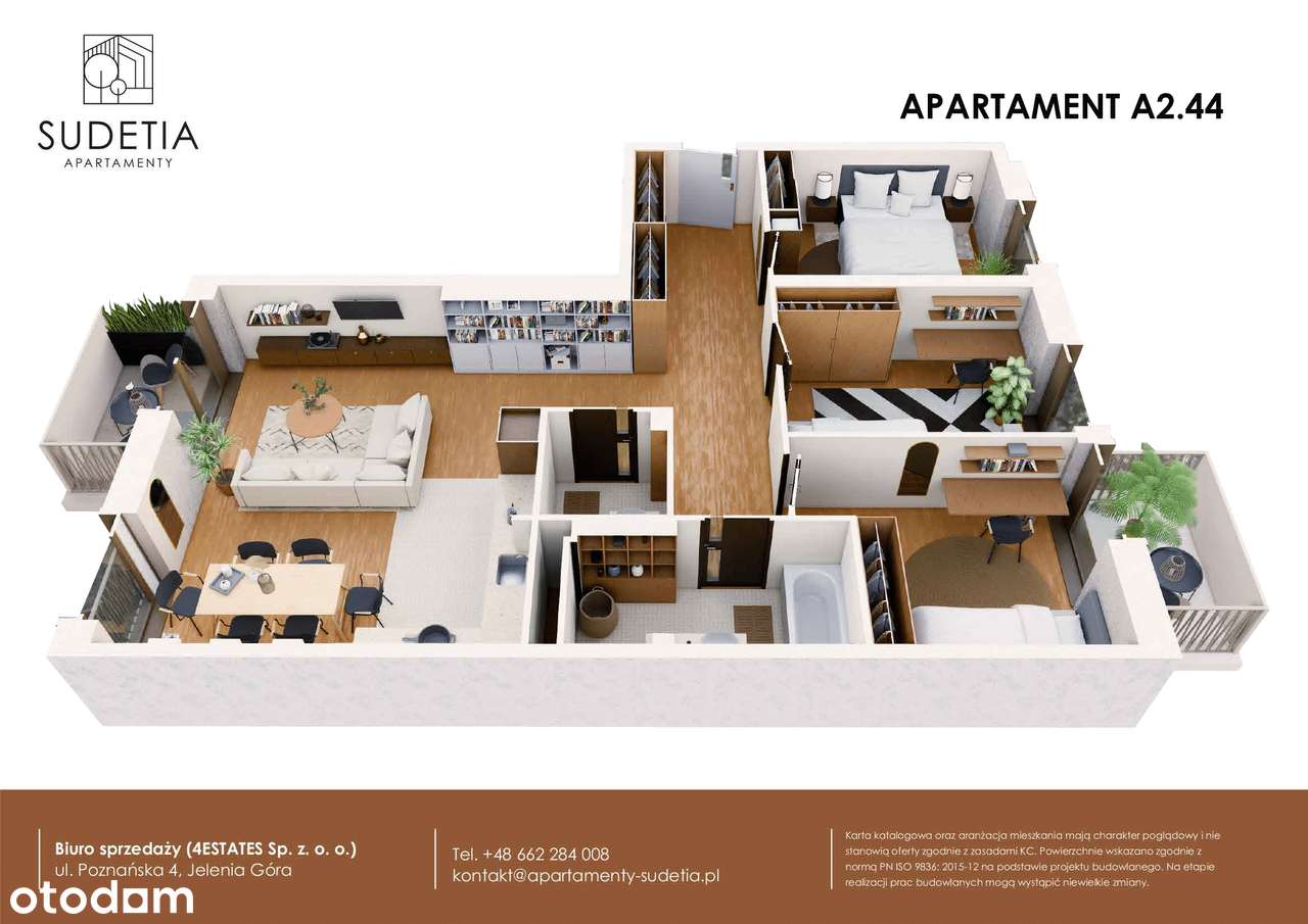 Apartamenty Sudetia | mieszkanie 4-pok. | A2.44 - Pełny obrazek: 3/8