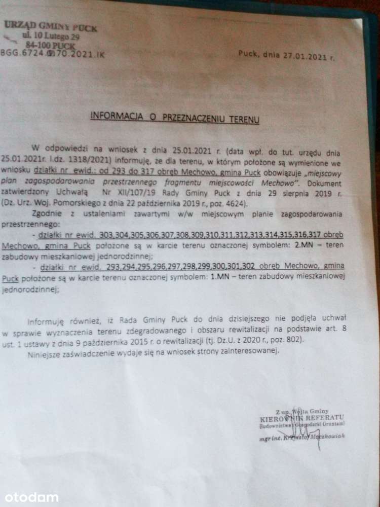 Działka budowlana Mechowo-7