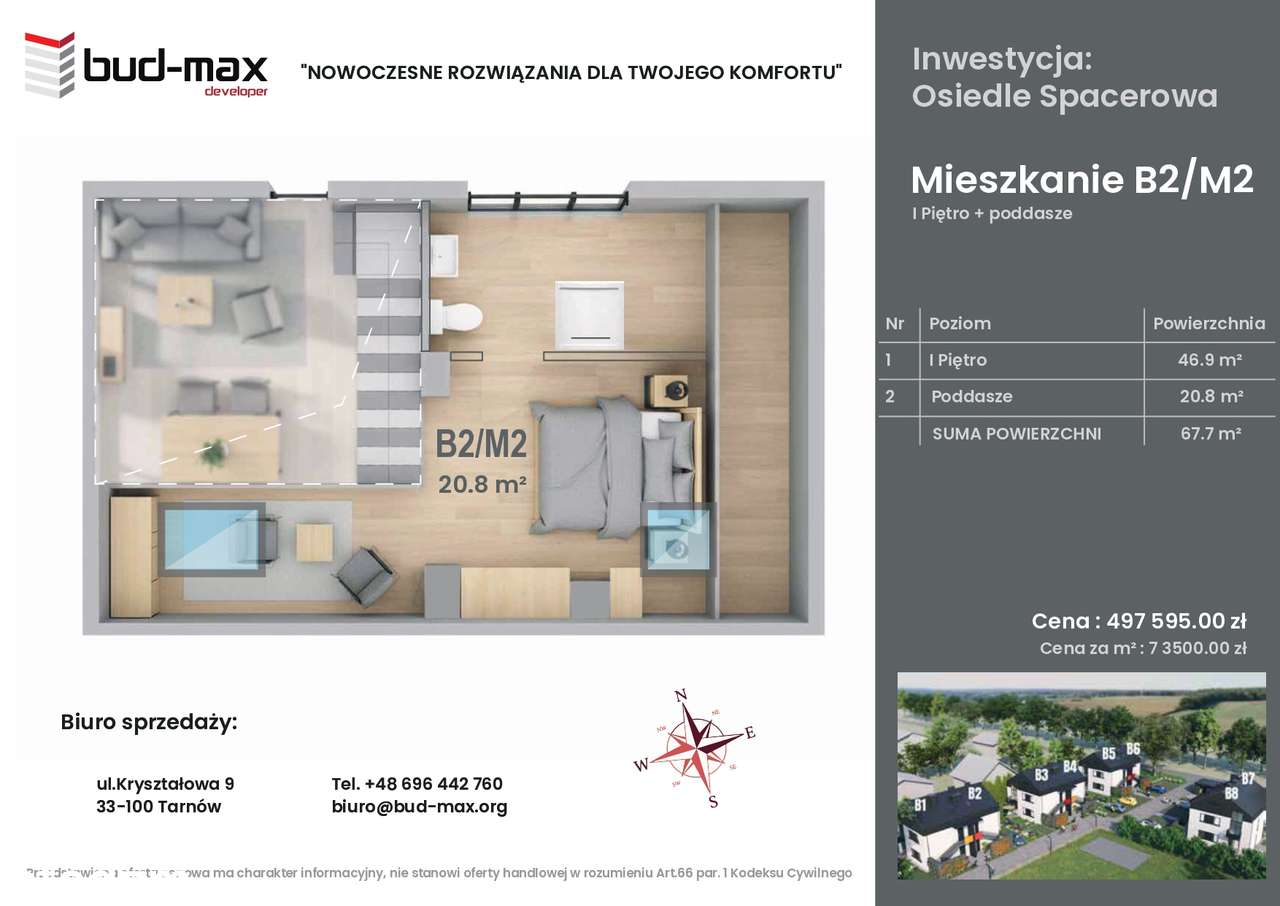 Nowe mieszkanie Tarnów ul Spacerowa - Pełny obrazek: 4/9