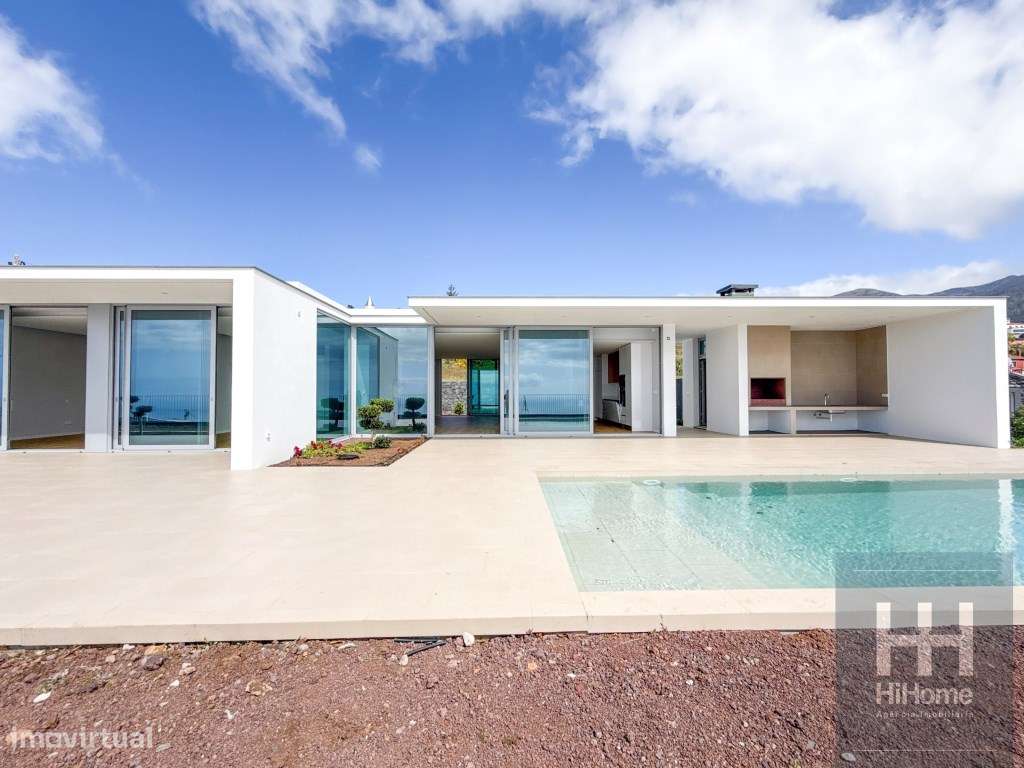 Moradia de luxo T4 térrea com vista mar no Estreito da Calheta - Grande imagem: 2/46