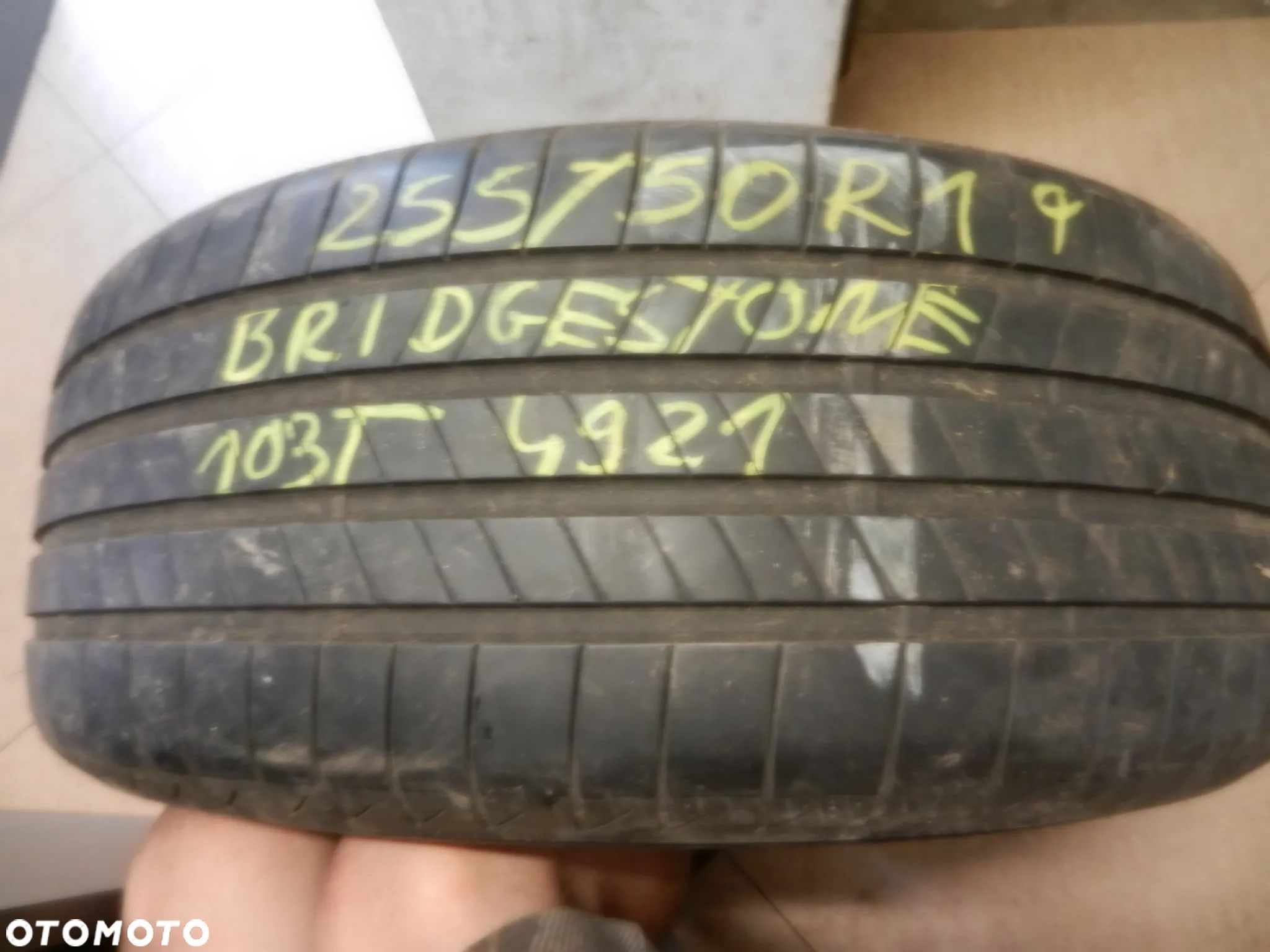 Opona pojedyńcza 255/50r19 bridgestone turanza eco AO enliten 6,1mm lato - 1